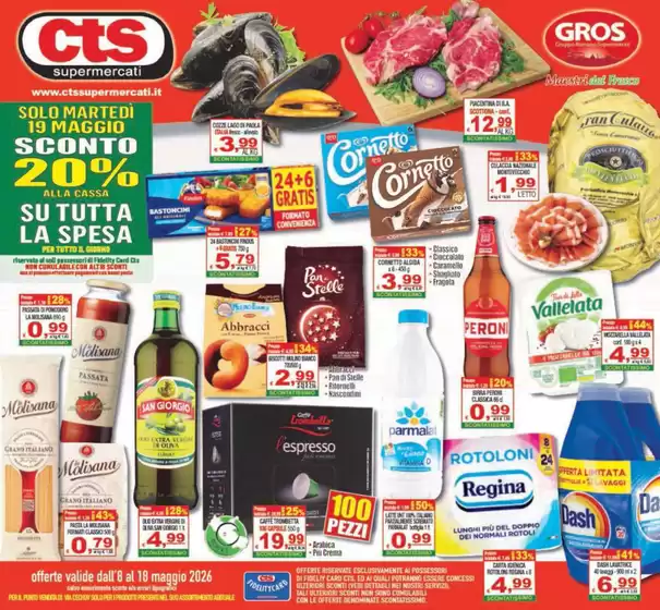 Volantino CTS Supermercati | Offerte | 2026-05-08T00:00:00.000Z - 2026-05-18T00:00:00.000Z