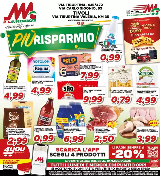 Volantino MA Supermercati | Piu risparmio | 2026-05-08T00:00:00.000Z - 2026-05-19T00:00:00.000Z