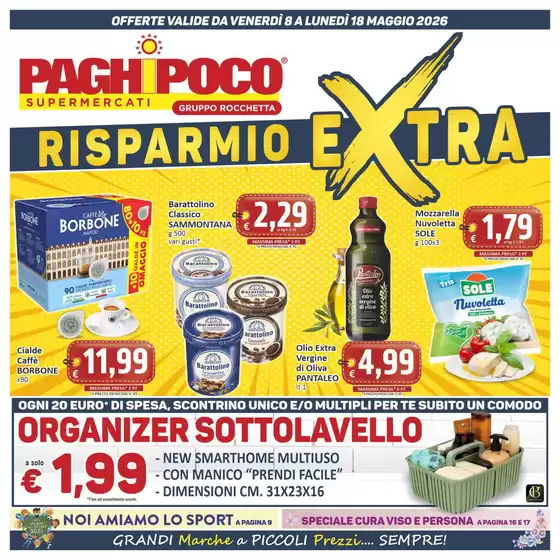 Volantino PaghiPoco | Risparmio extra | 2026-05-08T00:00:00.000Z - 2026-05-18T00:00:00.000Z