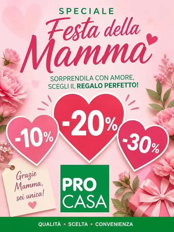 Volantino Procasa | Festa della mamma | 2026-05-08T00:00:00.000Z - 2026-05-10T00:00:00.000Z