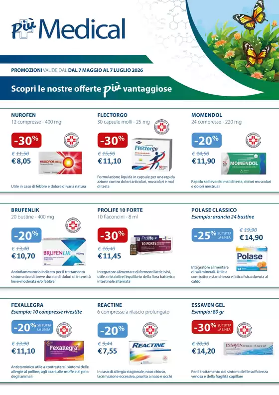 Volantino + Medical Parafarmacia | Scopri le nostre offerte piu vantaggiose | 2026-05-08T00:00:00.000Z - 2026-07-07T00:00:00.000Z