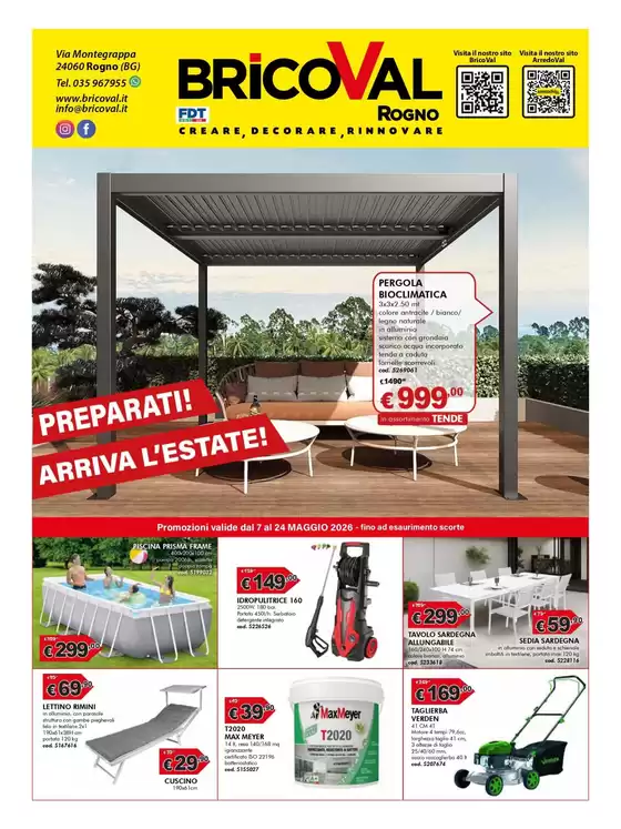 Volantino BricoVal a Cavaso del Tomba | Preparati! Arriva l'estate! | 2026-05-07T00:00:00.000Z - 2026-05-24T00:00:00.000Z