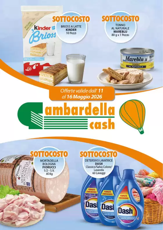 Volantino Gambardella Cash a Cavaso del Tomba | Sottocosto | 2026-05-11T00:00:00.000Z - 2026-05-16T00:00:00.000Z