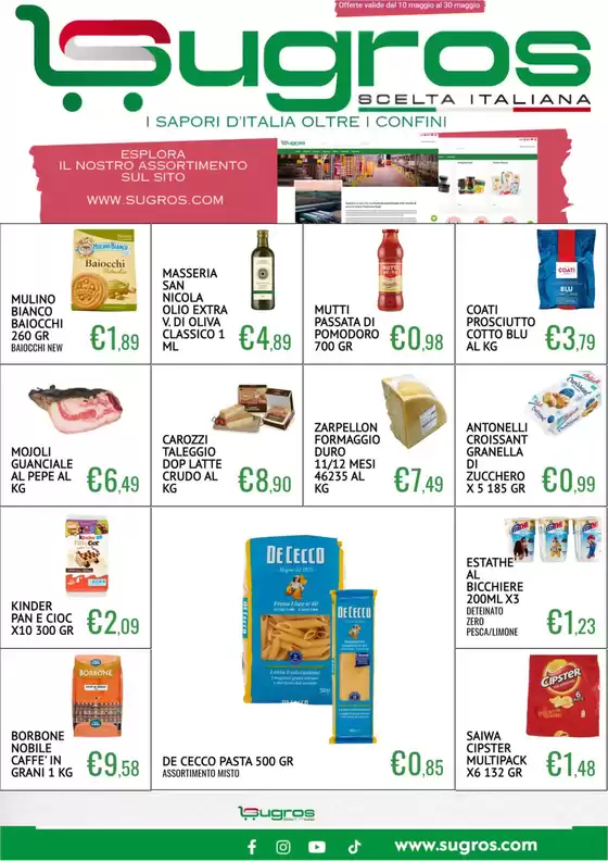 Volantino SuGros | Offerte valide dal 10 maggio al 30 maggio | 2026-05-10T00:00:00.000Z - 2026-05-30T00:00:00.000Z