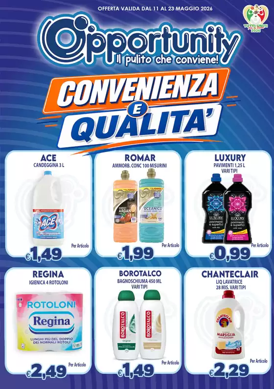 Volantino Opportunity Shop | Convenienza e qualita  | 2026-05-11T00:00:00.000Z - 2026-05-23T00:00:00.000Z