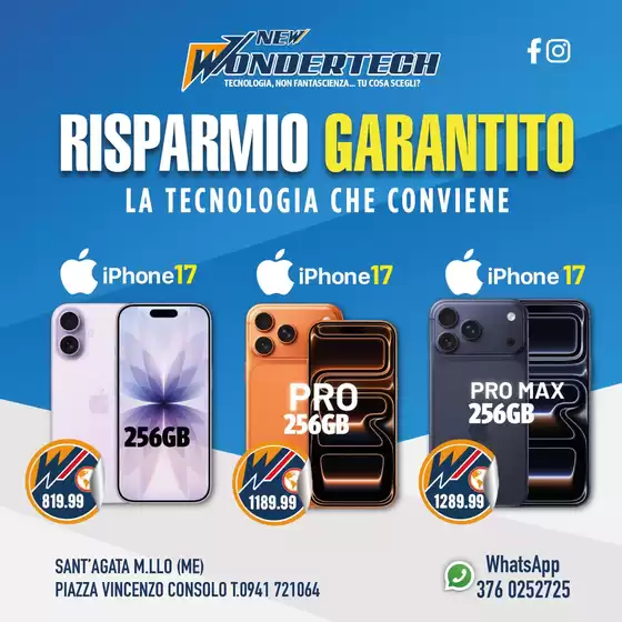 Volantino New Wondertech a Cavaso del Tomba | RISPARMIO GARANTITO | 2026-05-11T00:00:00.000Z - 2026-05-16T00:00:00.000Z