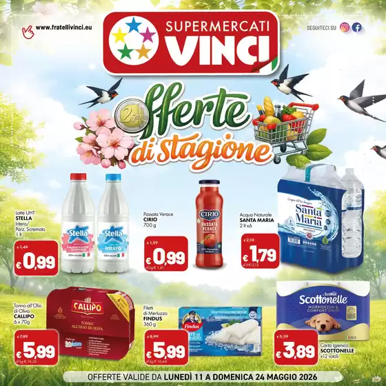 Volantino Supermercati Vinci | Offerte di stagione | 2026-05-11T00:00:00.000Z - 2026-05-24T00:00:00.000Z