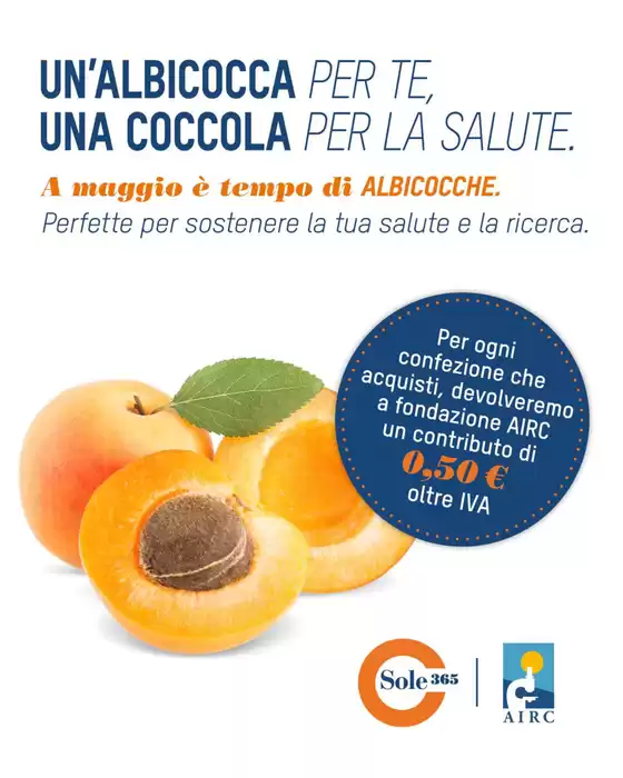 Volantino Sole 365 | A maggio e tempo di albicocche | 2026-05-11T00:00:00.000Z - 2026-05-31T00:00:00.000Z