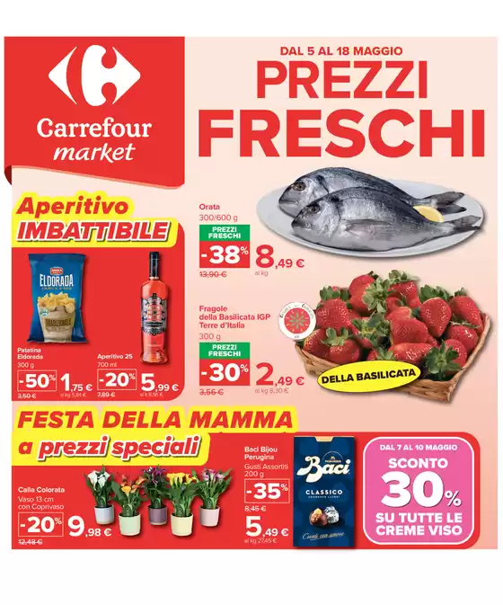Volantino Carrefour Market a Castelletto di Branduzzo | Prezzi Freschi. | 2026-05-05T00:00:00.000Z - 2026-05-18T00:00:00.000Z