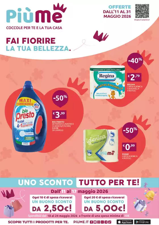 Volantino PiùMe a Vigevano | Fai fiorire la tua bellezza. | 2026-05-11T00:00:00.000Z - 2026-05-31T00:00:00.000Z
