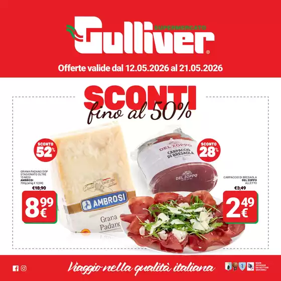 Volantino Gulliver | Sconti fino al 50% | 2026-05-12T00:00:00.000Z - 2026-05-21T00:00:00.000Z