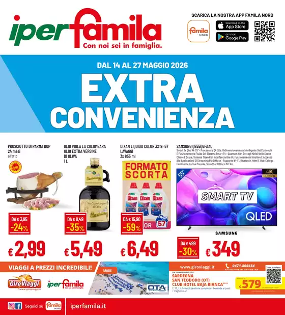 Volantino Iperfamila a Codogno | EXTRA CONVENIENZA | 2026-05-14T00:00:00.000Z - 2026-05-27T00:00:00.000Z