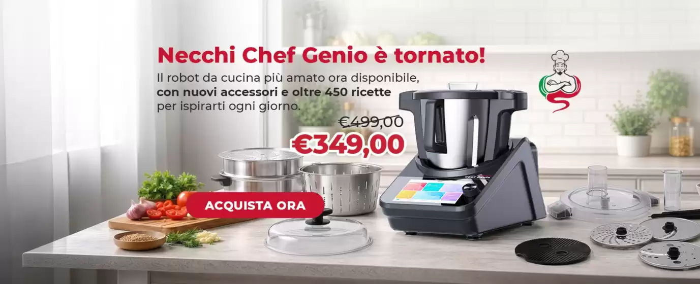 Volantino Necchi | Necchi chef genio e tornato! | 2026-05-12T00:00:00.000Z - 2026-05-31T00:00:00.000Z