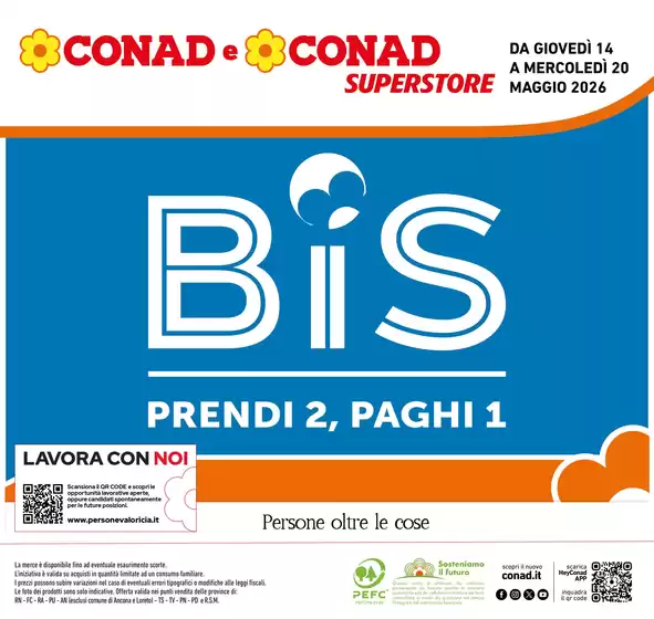 Volantino Conad Superstore | BIS | 2026-05-14T00:00:00.000Z - 2026-05-20T00:00:00.000Z