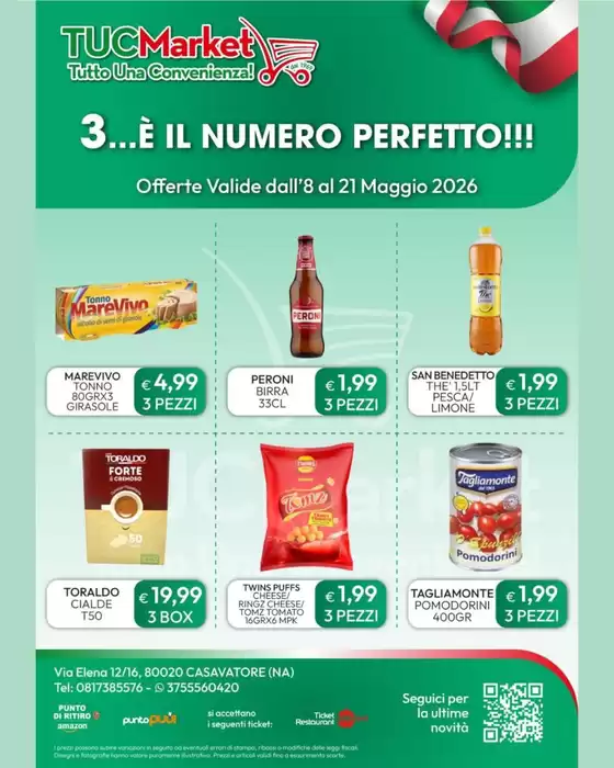 Volantino Tuc Market | 3... e il numero perfetto!!! | 2026-05-08T00:00:00.000Z - 2026-05-21T00:00:00.000Z