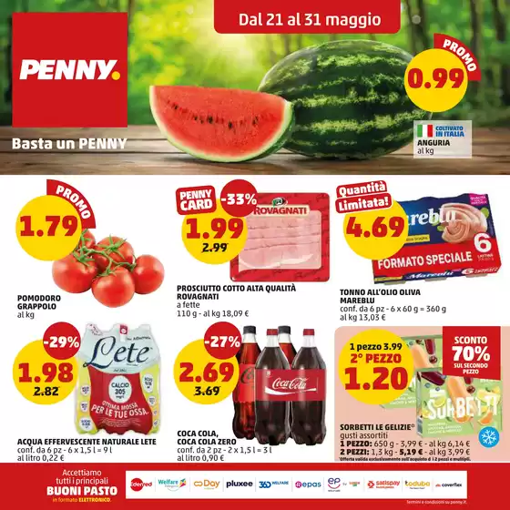 Volantino PENNY | Dal 21 al 31 maggio | 2026-05-21T00:00:00.000Z - 2026-05-31T00:00:00.000Z