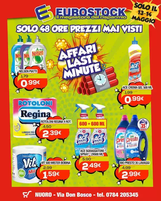 Volantino Eurostock | Offerte per cacciatori di affari | 2026-05-13T00:00:00.000Z - 2026-05-14T00:00:00.000Z