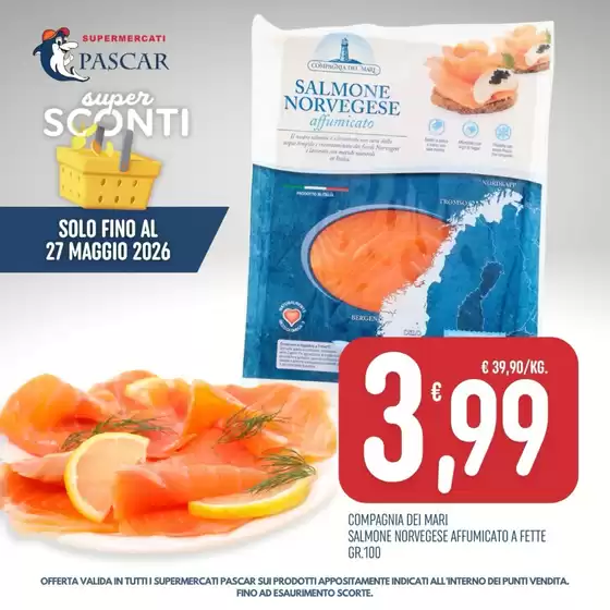 Volantino Pascar | Solo fino al 27 maggio 2026 | 2026-05-13T00:00:00.000Z - 2026-05-27T00:00:00.000Z