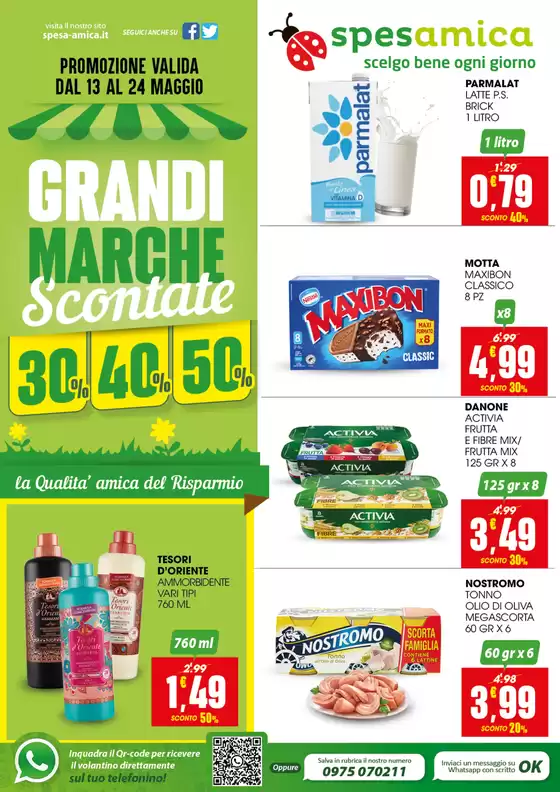 Volantino Spesamica | Grandi marche scontate | 2026-05-13T00:00:00.000Z - 2026-05-24T00:00:00.000Z