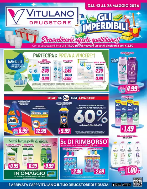 Volantino Vitulano Drugstore | Gli imperdibili | 2026-05-13T00:00:00.000Z - 2026-05-26T00:00:00.000Z