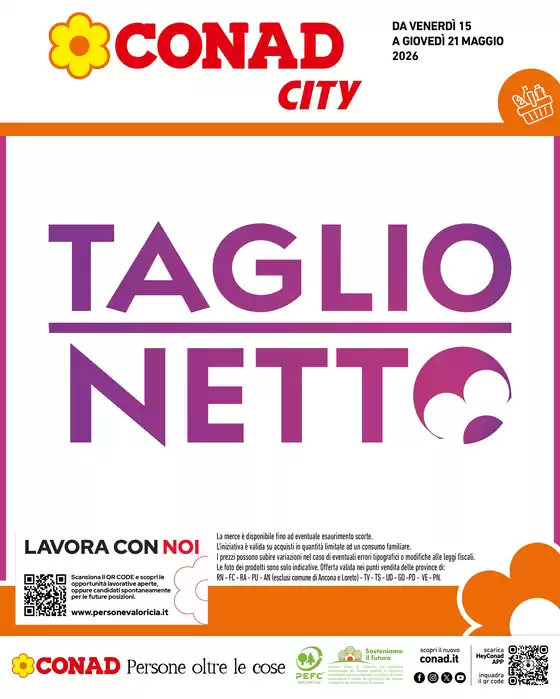Volantino Conad City | Taglio netto | 2026-05-15T00:00:00.000Z - 2026-05-21T00:00:00.000Z