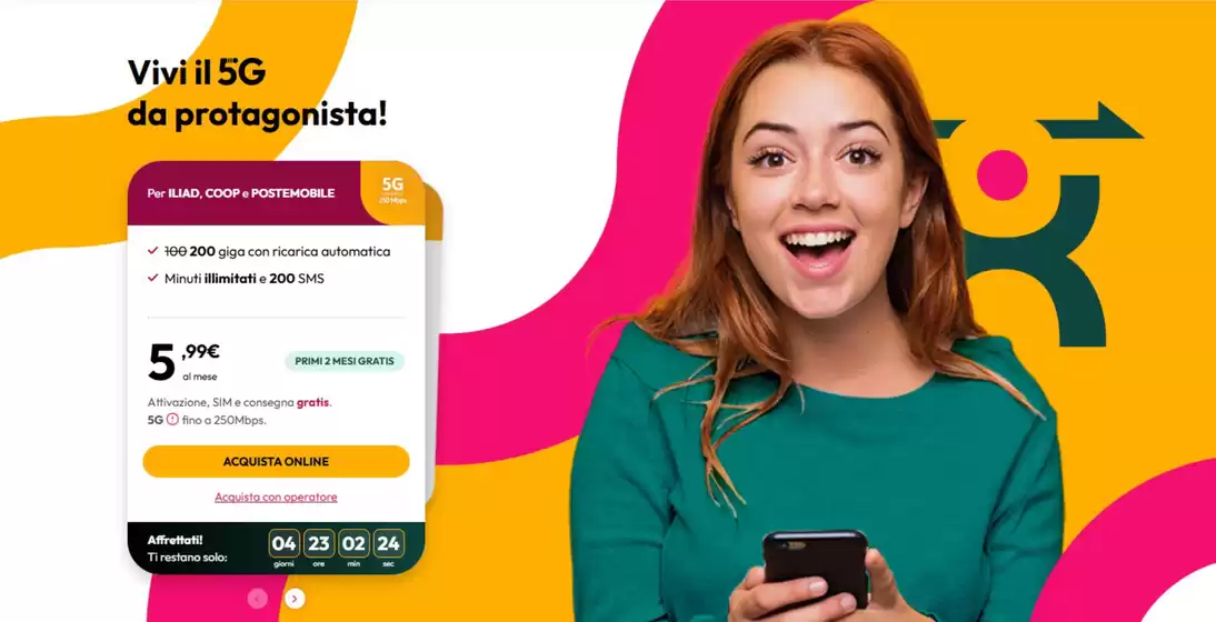 Volantino Kena Mobile a Borgosesia | Vivi il 5G da protagonista! | 2026-05-13T00:00:00.000Z - 2026-05-19T00:00:00.000Z