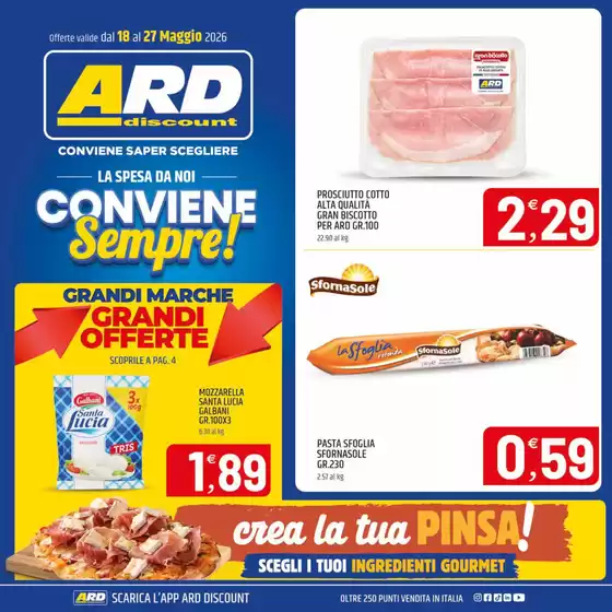 Volantino ARD Discount a Reano | Conviene sempre! | 2026-05-18T00:00:00.000Z - 2026-05-27T00:00:00.000Z