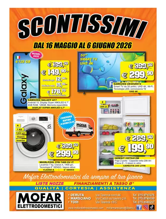 Volantino Mofar Elettrodomestici | Scontissimi | 2026-05-16T00:00:00.000Z - 2026-06-06T00:00:00.000Z
