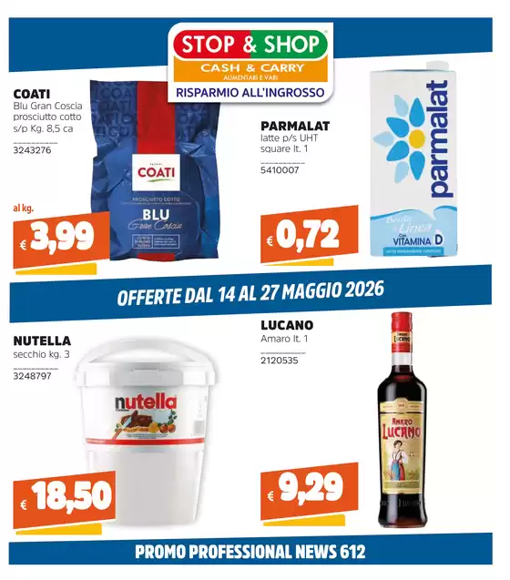 Volantino Stop e Shop | Offerte dal 14 al 27 maggio 2026 | 2026-05-14T00:00:00.000Z - 2026-05-27T00:00:00.000Z