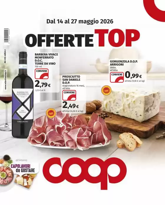 Volantino Coop a Pietrelcina | Offerte Top | 2026-05-14T00:00:00.000Z - 2026-05-27T00:00:00.000Z
