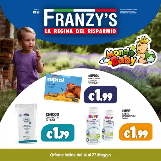 Volantino Franzy's | La regina del risparmio | 2026-05-14T00:00:00.000Z - 2026-05-27T00:00:00.000Z