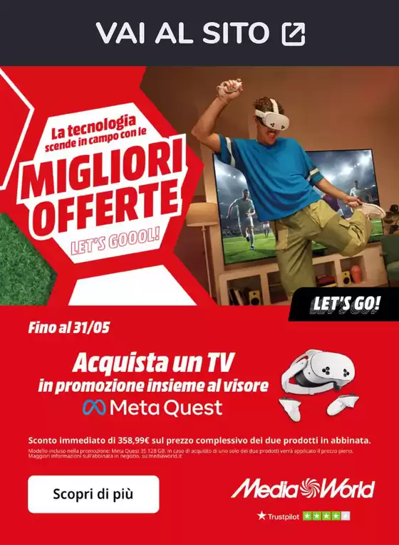 Volantino MediaWorld | Mondiali da MediaWorld! | 2026-05-18T00:00:00.000Z - 2026-05-31T00:00:00.000Z