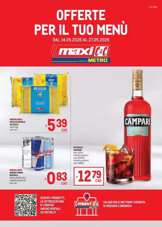 Volantino Metro | Offerte per il tuo Menù - MAXI | 2026-05-14T00:00:00.000Z - 2026-05-27T00:00:00.000Z