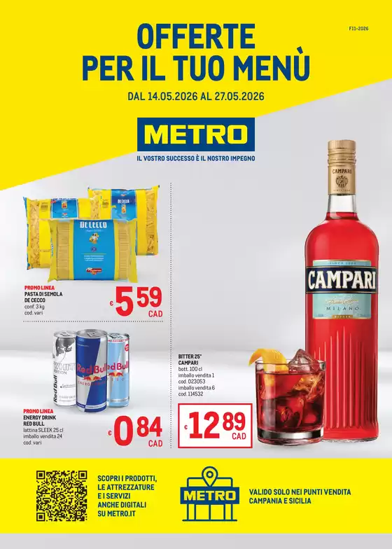 Volantino Metro | Offerte per il tuo Menù - AREA 6 | 2026-05-14T00:00:00.000Z - 2026-05-27T00:00:00.000Z