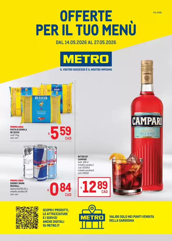 Volantino Metro | Offerte per il tuo Menù - AREA 4 | 2026-05-14T00:00:00.000Z - 2026-05-27T00:00:00.000Z