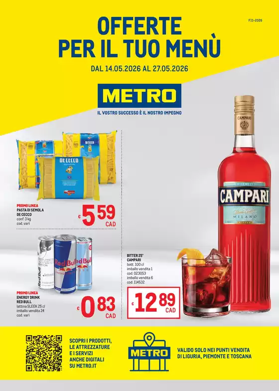 Volantino Metro | Offerte per il tuo Menù - AREA 2 | 2026-05-14T00:00:00.000Z - 2026-05-27T00:00:00.000Z