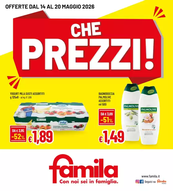 Volantino Famila | CHE PREZZI | 2026-05-14T00:00:00.000Z - 2026-05-20T00:00:00.000Z