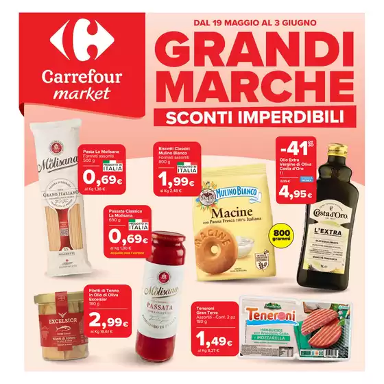 Volantino Carrefour Market | Grandi Marche | 2026-05-19T00:00:00.000Z - 2026-06-03T00:00:00.000Z