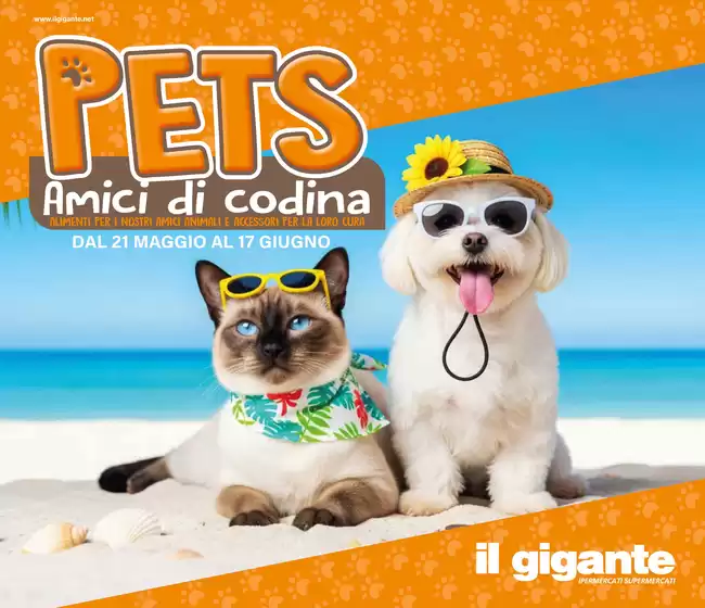 Volantino Il Gigante | Animali di casa | 2026-05-21T00:00:00.000Z - 2026-06-17T00:00:00.000Z