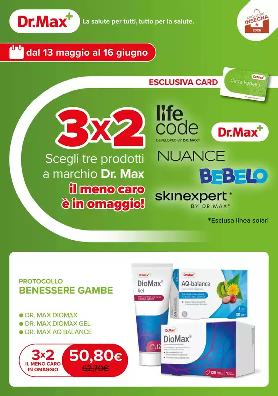 Volantino Dr.Max | 3x2 | 2026-05-14T00:00:00.000Z - 2026-06-16T00:00:00.000Z