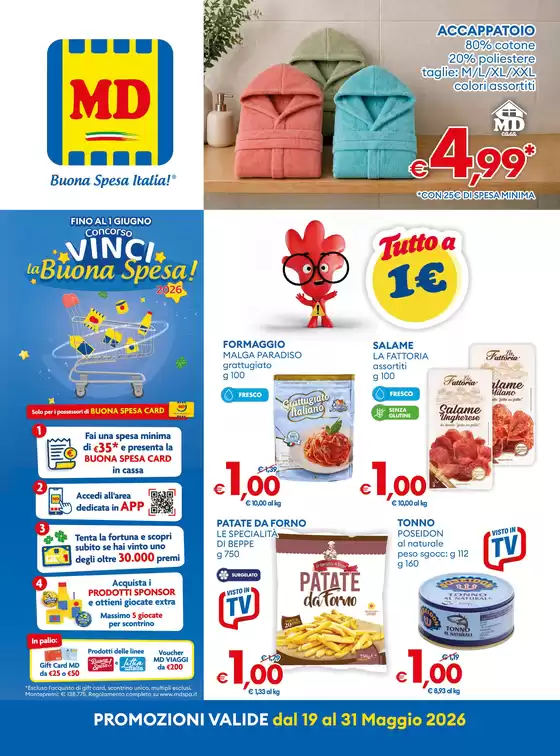 Volantino MD a Cessole | Buona Spesa Italia ! | 2026-05-19T00:00:00.000Z - 2026-05-31T00:00:00.000Z