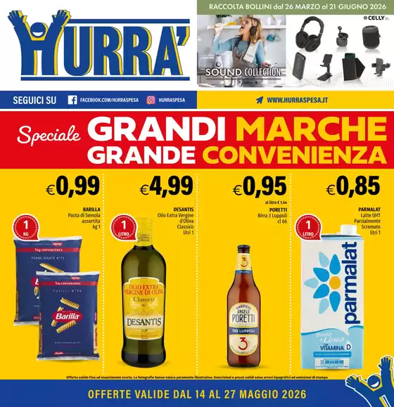 Volantino Hurrà Discount | Hurrà discount | 2026-05-15T00:00:00.000Z - 2026-05-15T00:00:00.000Z