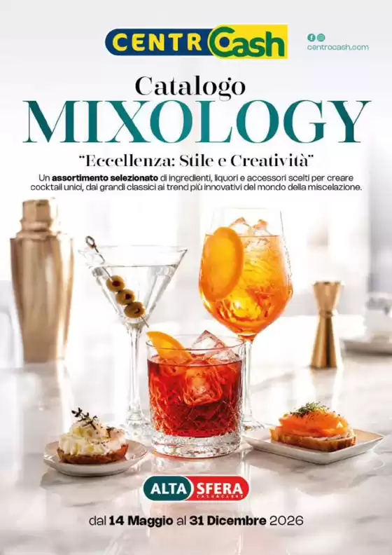 Volantino Centro Cash | Catalogo mixology | 2026-05-14T00:00:00.000Z - 2026-12-31T00:00:00.000Z