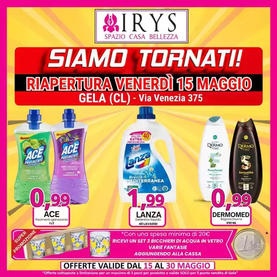 Volantino Irys | Siamo tornati! | 2026-05-15T00:00:00.000Z - 2026-05-30T00:00:00.000Z
