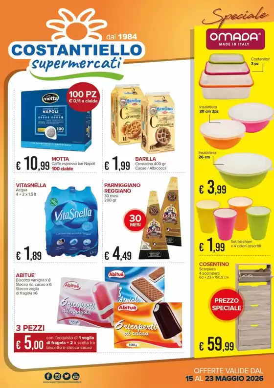 Volantino Costantiello supermercati | Speciale | 2026-05-15T00:00:00.000Z - 2026-05-23T00:00:00.000Z