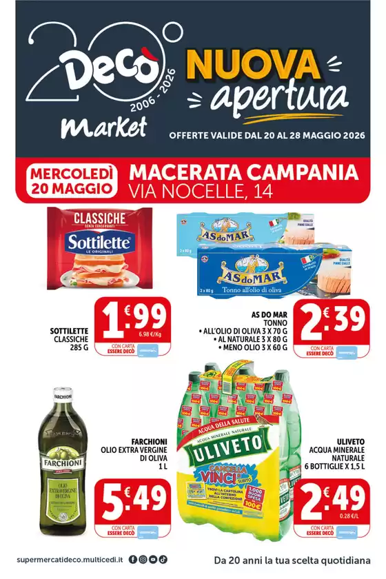 Volantino Decò a Lissone | Nuova apertura | 2026-05-20T00:00:00.000Z - 2026-05-28T00:00:00.000Z