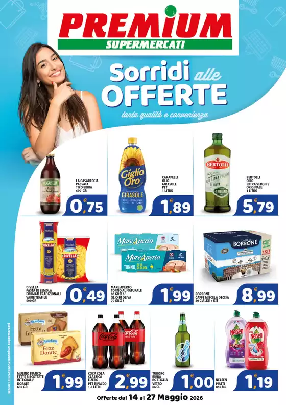 Volantino Premium Supermercati | Sorridi alle offerte | 2026-05-14T00:00:00.000Z - 2026-05-27T00:00:00.000Z