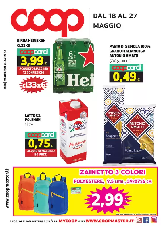Volantino Coop | dal 18 AL 27 MAGGIO | 2026-05-18T00:00:00.000Z - 2026-05-27T00:00:00.000Z