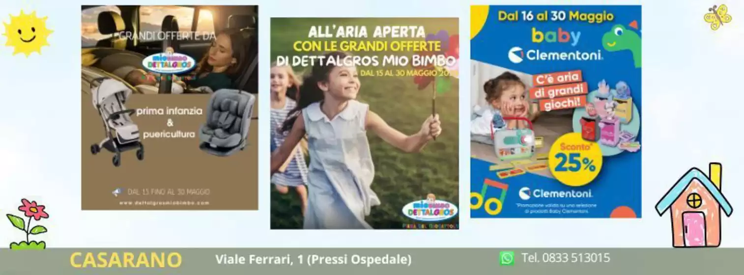 Volantino Mio Bimbo Dettalgros a Roverchiara | Grande offerta per tutti i clienti | 2026-05-15T00:00:00.000Z - 2026-05-30T00:00:00.000Z