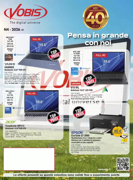 Volantino Vobis | Pensa in grande con noi | 2026-05-18T00:00:00.000Z - 2026-06-18T00:00:00.000Z